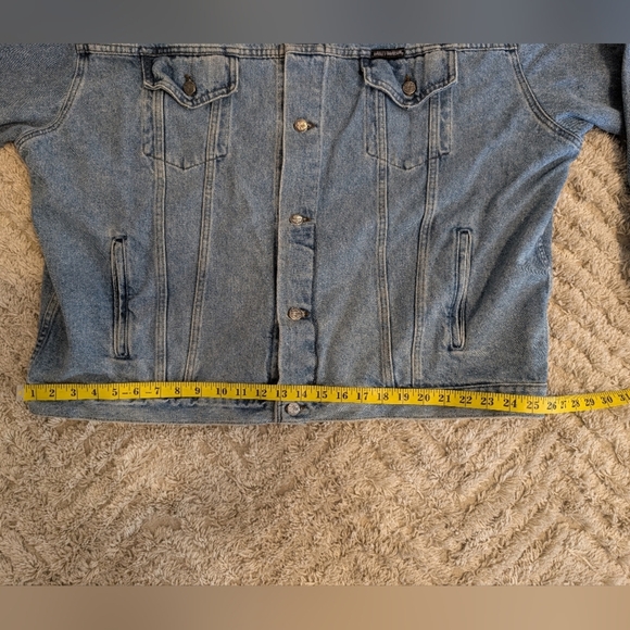 Harley Davidson Motorcycles Men's Embroidered Denim Jean Jacket XXL - Picture 7 of 12